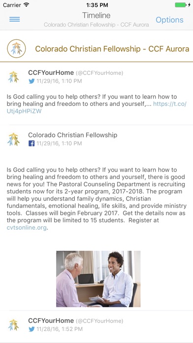 Colorado Christian Fellowship screenshot 2