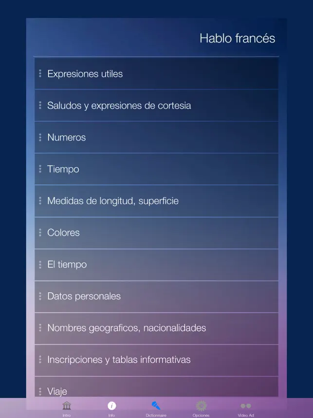 Screenshot 2 Aprender Francés Audio Curso y Vocabulario Rápido iphone