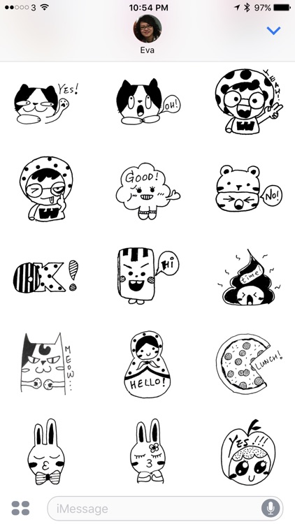Doodle Funny Stickers