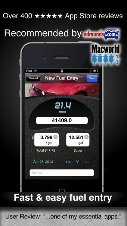 Car Care - fuel economy & service tracking