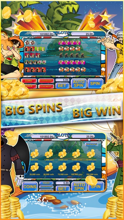 Slots Machines Manga Poker Casino For One Piece By Pattara