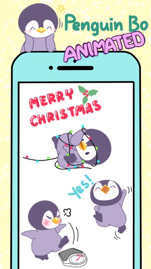 Penguin Bo Animated Bird Stickers for Text Message(圖1)-速報App