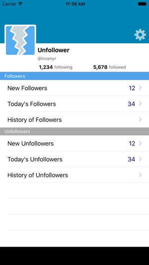 Unfollower - for Twitter(圖1)-速報App