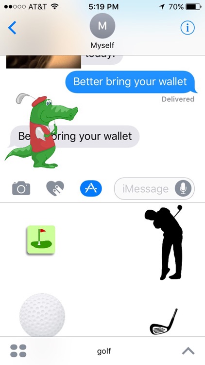 Golf Stickers for iMessage screenshot-4