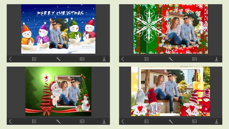 Holly Jolly Christmas Photo Frame - Frame Booth screenshot-3