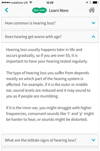 Specsavers Hearing Check screenshot 4
