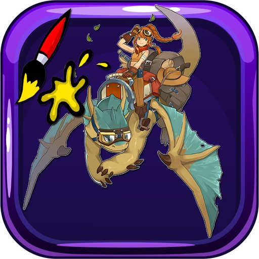 Colouring Book Free Dragons iOS App