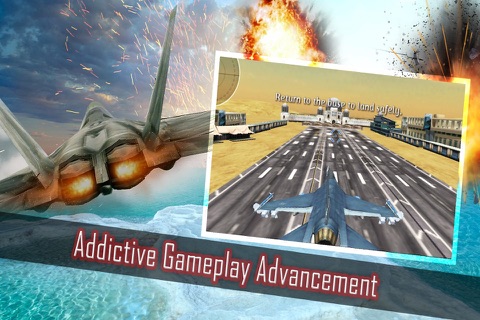Jet Fighter Attack 3d - Enjoy real f16 at supersonic speed screenshot 2