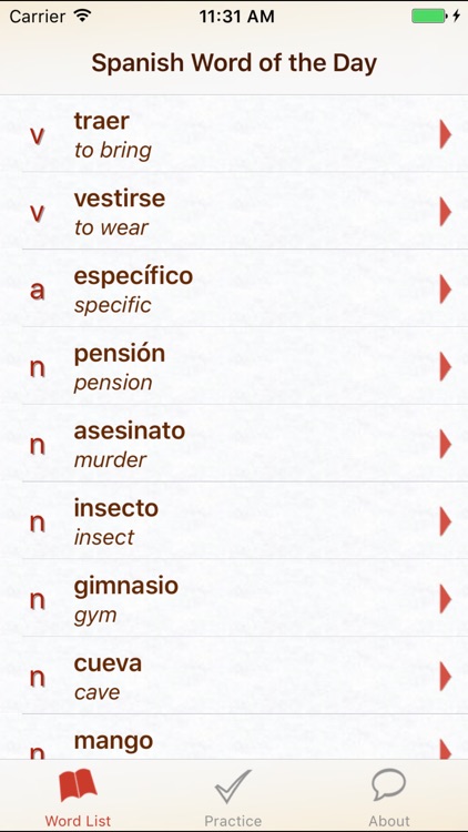 Spanish Word of the Day HD