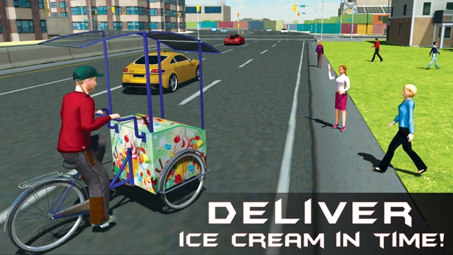 City Ice Cream Delivery – Ride bicycle simulator to sell yum(圖2)-速報App