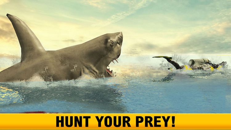 2016 Shark spear-fishing hunter in sea world Games screenshot-3