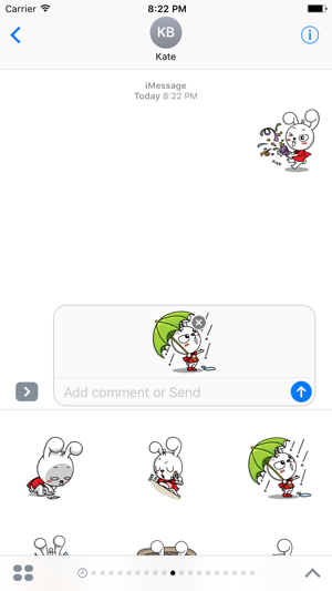 Nanny The Rabbit - Thanksgiving day stickers pack(圖5)-速報App