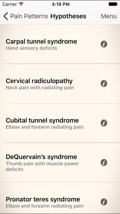 Clinical Pattern Recognition: Wrist and Hand Pain
