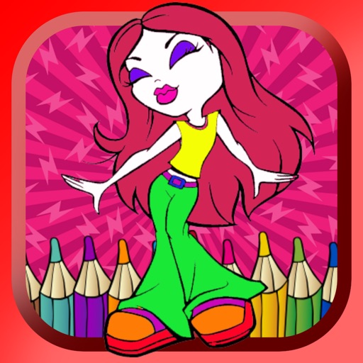 All girl princess games free crayon coloring games for toddlers Icon