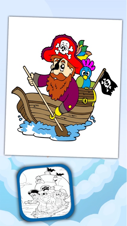 Paint and Color Pirates  coloring book - Premium screenshot-3