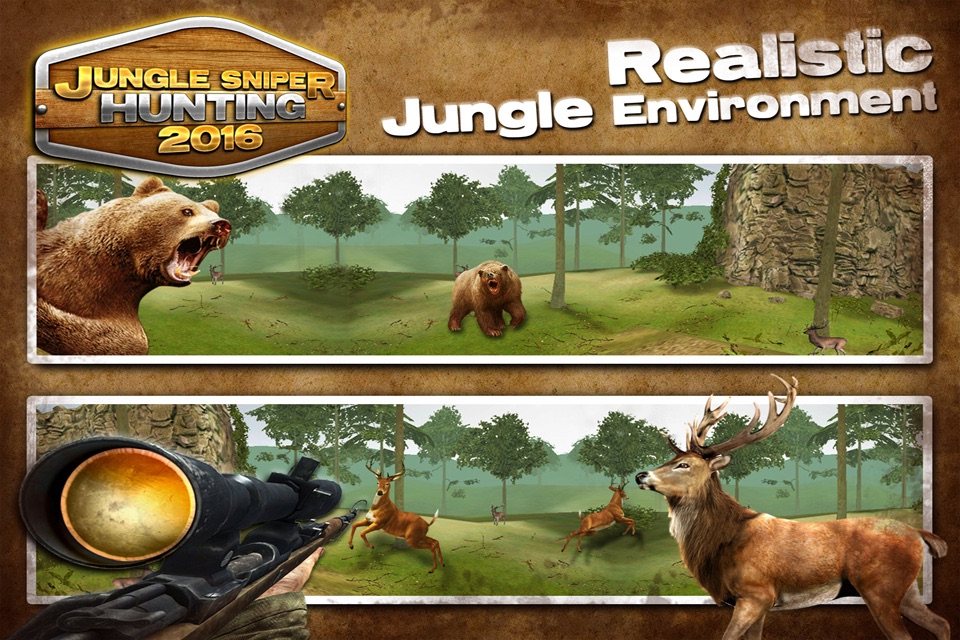 Jungle Sniper Hunting 2016 : Go On Sport Hunting this Winter screenshot 3