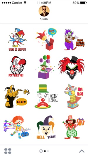 Joker Clowns - Monster Clown Stickers fo