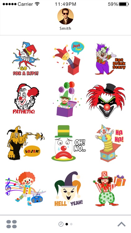 Joker Clowns - Monster Clown Stickers for iMessage