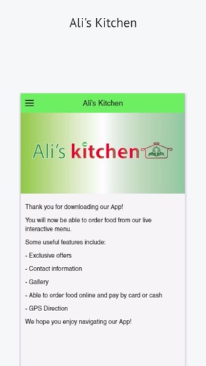 Ali's Kitchen Irlam