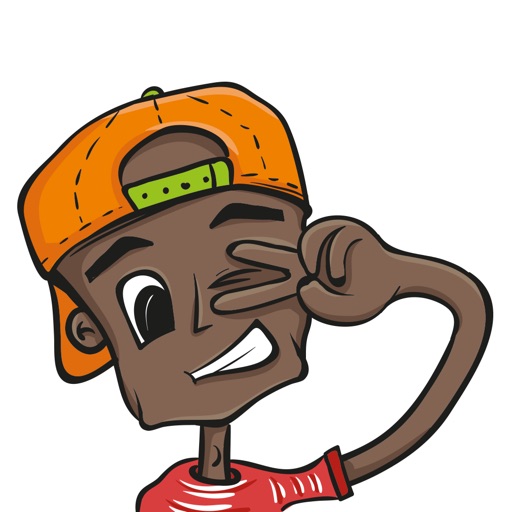 Black Boy Stickers and Emoji for iMessage