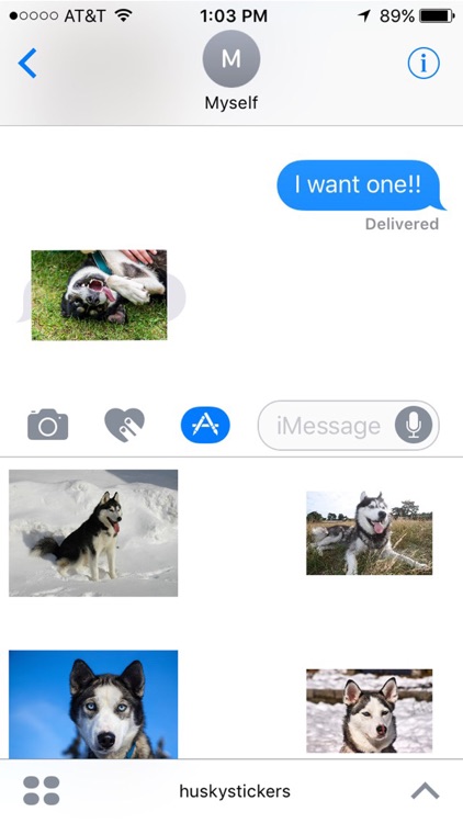 Husky Stickers for iMessage screenshot-4