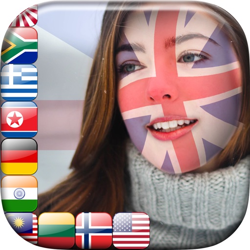 Flag on Face Photo Editor - Put Colors of National Flags on Profile Pictures in 2016 icon