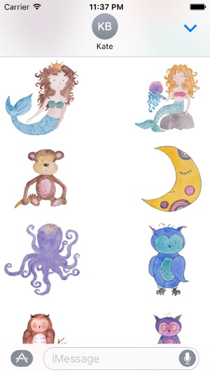 Watercolor Hand-Painted Stickers(圖5)-速報App