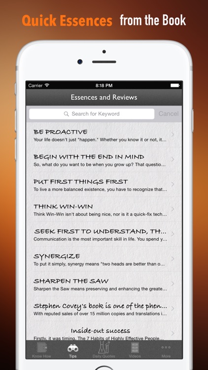 Guide for 7 Habits of Highly Effective People