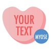 Candy Hearts - MYOSE - Make Your Own Sticker Emoji