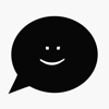 Black! Text and Emoji Stickers for iMessage