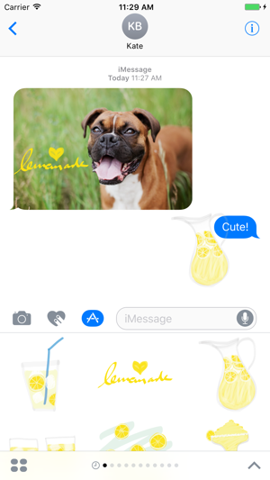 Lemonade sticker pack, drink stickers for iMessage(圖1)-速報App