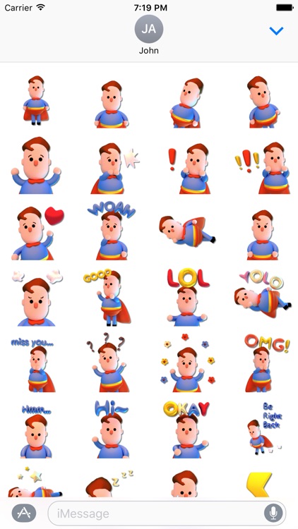 Super! Hero Emoji Stickers for iMessage