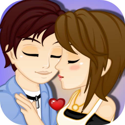 Romantic Kisses-Lover kissing icon