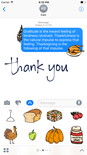 Big set Thanksgiving Day Sticker for iMessage #6(圖2)-速報App