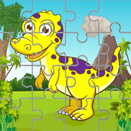 Dinosaur Jigsaw Puzzle Toddler Kids Dino Game Free iOS App