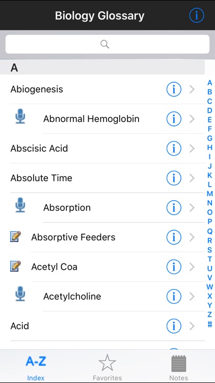 Glossary of Biology Terminology