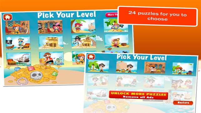 Pirate Jigsaw Puzzles: Puzzle Game for Kids(圖2)-速報App