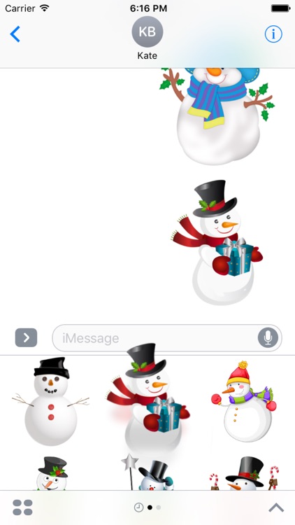 Snowman Bundle Stickers for iMessage