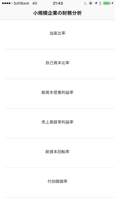 小規模企業の財務分析のスクリーンショット3 小規模企業の財務分析のスクリーンショット3