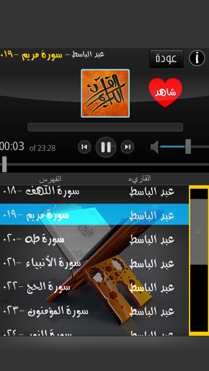 القرآن الكريم بصوت الشيخ عبد الباسط عبد الصمد
