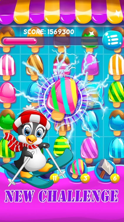 Frozen Ice cream bar - Candy match 3 puzzle game