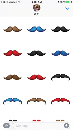 Mustache Stickers Pack(圖3)-速報App