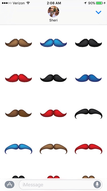 Mustache Stickers Pack