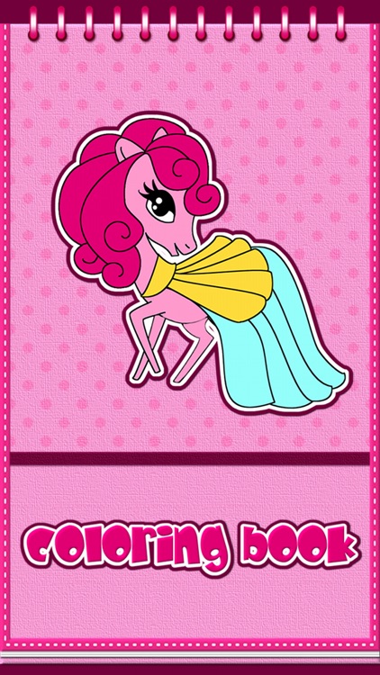 Pony Coloring Book Games for My Little Toddler Girls for Free