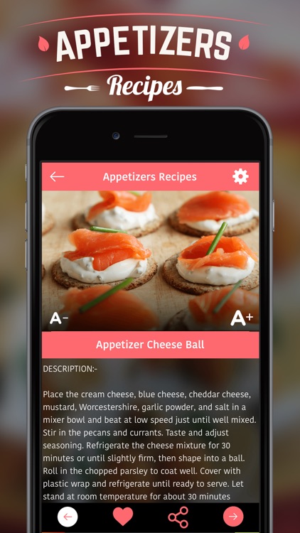 Appetizers Recipes. screenshot-3