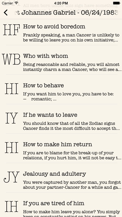 Love Map PRO-Astrological key to man's heart