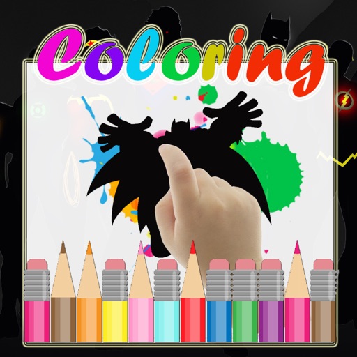 Coloring Book Super Easy Game for DC Heroes iOS App