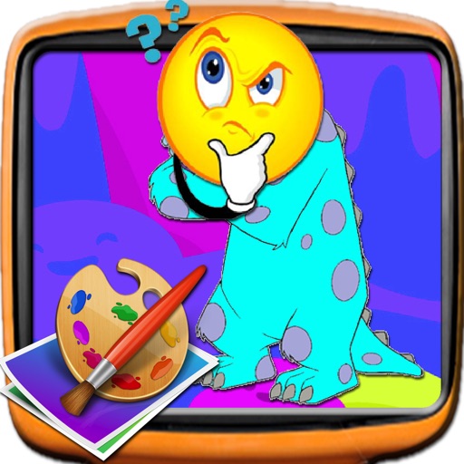 Paint Games Sulley Monster Version iOS App