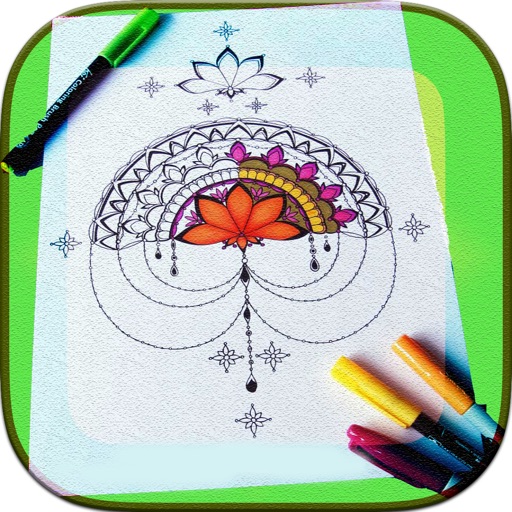 Mandala Coloring book-painting iOS App