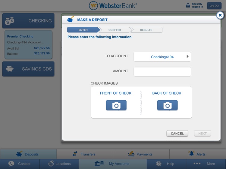 Webster Bank® Mobile for iPad screenshot-4